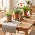 Filzband aus Schafwolle Grau-Natur, 15 cm x 5 m, für Dekoration und Bastelarbeiten | Floristik24.ch
