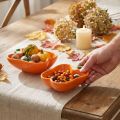 Keramikschalen Paprika-Form Orange Grün 16x13x4.5cm 2 Stück | Floristik24.ch