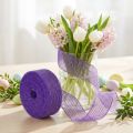 Juteband Lila 5cm x 40m für Dekorationen und Bastelarbeiten | Floristik24.ch