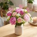 Holz-Blumenstecker Herzmotiv Pink und Rosa 7 cm – 12 Stück | Floristik24.ch