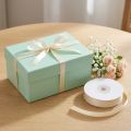 Geschenkband Schmales Dekoband Creme Satinband 3mm × 50m | Floristik24.ch