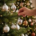 Weihnachtskugeln Glas Silber Ø4cm Matt/Glänzend 60 Stück | Floristik24.ch