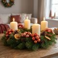 Mini-Weihnachtskugeln Glas Rot-Orange 2,5 cm mit Draht, 140 Stück | Floristik24.ch