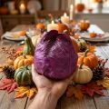 Rotkohl künstlich Real-Touch Ø12cm | Floristik24.ch