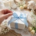Dekoband Hellblau Geschenkband mit Webkante 15 mm x 3 m | Floristik24.ch