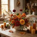 Mini Kürbis Deko am Stiel Herbstdeko 6 Farben Ø4cm 18 St | Floristik24.ch