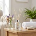 Duftdiffuser mit Lavendel-Kamille 100 ml, Glasflakon mit Holzstäbchen für Innenräume | Floristik24.ch
