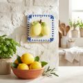 Keramik Wandkachel mit Zitronenmotiv 15×15cm für Küchendekoration | Floristik24.ch