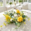 Künstlicher Blumenkranz mit gelben Ranunkeln und weissen Astern, Ø 42 cm | Floristik24.ch