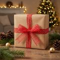Polyester Geschenkband Rot mit Weiss Gepunktet 1,5 cm x 20 m für Geschenk- und Dekorationszwecke | Floristik24.ch