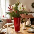 Rote Kunststoffvase Ø20cm H35cm für Blumensträusse | Floristik24.ch