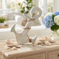 Anker aus Holz in Blau und Weiss 24,5 x 14,5 cm für Maritime Dekoration | Floristik24.ch