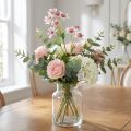 Grosse Sterndolde, künstliche Astrantia, Seidenblume Weiss-Pink, 61 cm | Floristik24.ch