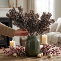 Kunstpflanzenbund Braun 38cm – Herbst- und Winterdekoration, Kunststoff, 3 Stück | Floristik24.ch