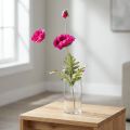 Künstliche Mohnblumen Pink 70cm Seidenblumen mit Knospe | Floristik24.ch