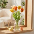 Künstliche Tulpen in Orange, 53 cm, für Dekoration und kreative Gestaltung | Floristik24.ch