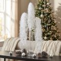 Künstlicher Winterzweig 70 cm in Weiss mit Frostoptik für Adventsdeko | Floristik24.ch