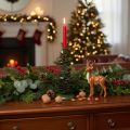 Kerzenständer Tannenbaum Grün Metall 28 cm für Stabkerzen | Floristik24.ch
