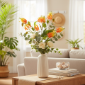 Künstliche Gloriosa-Blumen Orange mit Langen Stielen 80 cm 3 Stück | Floristik24.ch