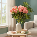 Künstliche Rose im Bund, 62 cm, 12 Stiele, Rosa | Floristik24.ch