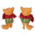 Deko-Fuchs mit Schal und
