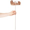 Gartenstecker Metall Igel Motiv Rostoptik 53cm | Floristik24.ch