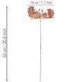 Gartenstecker Metall Igel Motiv Rostoptik 53cm | Floristik24.ch