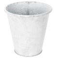 Floristik24 Metall-Pflanztopf mit Ornamenten Weiss Ø18,5cm H18cm für Innen- und Aussenbereich