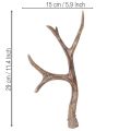 Deko Geweih aus Polyresin 29 cm braun-gold 2er-Set für Innenbereich | Floristik24.ch