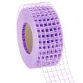 Floristik24 Gitterband aus Kunststoff Lila 4.5 cm Breite 10 Meter Rolle für Dekoration und Bastelarbeiten