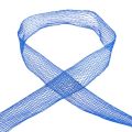 Floristik24 Netzband Gitterband Dekoband Blau drahtverstärkt 50mm 10m
