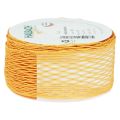 Floristik24 Netzband Gitterband Dekoband Orange drahtverstärkt 50mm 10m