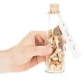 Glasflaschen-Set mit Muscheln und Anhänger, 17 cm, 2 Stück, maritime Tischdekoration | Floristik24.ch