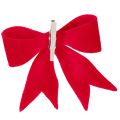 Dekoschleifen Rot mit Clip Textil 11 cm 4er-Set | Floristik24.ch