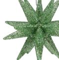 Floristik24 Glitzersterne mintgrün 7,5cm 8St