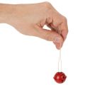 Rote Metall-Glöckchen mit Sternmotiv 3 cm 9er-Set | Floristik24.ch