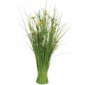 Floristik24 Grasbund mit  Blüten und Schmetterlingen weiß/gelb 70cm