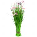 Floristik24 Grasbund mit Blüten und Schmetterlingen Rosa 70cm