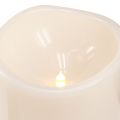 LED Kerze mit Timer 20 cm x 12,5 cm Cremefarben für Innen- und Aussendekoration | Floristik24.ch