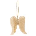 Holzanhänger Engelsflügel natur 12 cm | Floristik24.ch