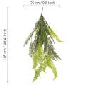 Farn künstlich, Dekorativer Farnzweig, Kunststoff, 118 cm, Grün, Innen- und geschützter Aussenbereich | Floristik24.ch
