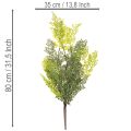 Künstlicher Farnzweig aus Kunststoff, Grün, 80 cm lang, für Vasen und floristische Dekoration | Floristik24.ch