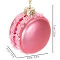Weihnachtsbaumschmuck Glasanhänger Macaron 6 cm Pastelltöne 6-teilig | Floristik24.ch