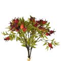 Floristik24 Hagebutten Deko Rot Hagebuttenzweige Künstlich 48cm 3St