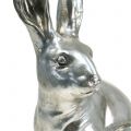 Floristik24 Deko Hase Silber H36cm