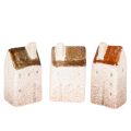 Floristik24 Dekohaus Set aus Keramik 3 Miniaturhäuser 7 cm für Innenbereich