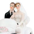 Floristik24 Hochzeitfigur Brautpaar im Cabrio 15cm