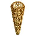 Floristik24 Hochzeitsanstecker mit Magnet gold 4,5cm