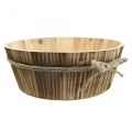 Floristik24 Holzdeko Dekoschale Holz Natur Rustikale Deko Ø28cm H10cm