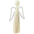 Floristik24 Holzengel Natur Schutzengel Holz Figur modern H27,5cm